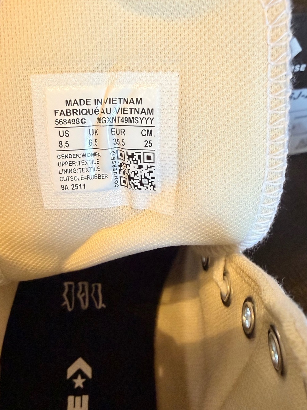 Converse White High-Top Platform Sneakers - Picture 7 of 9